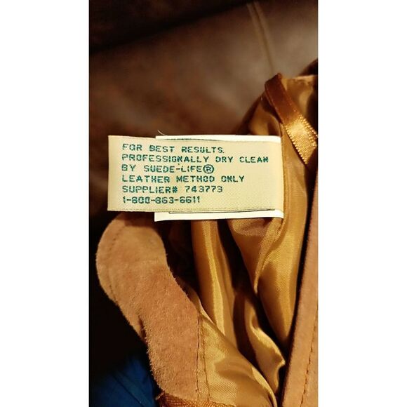 st John's bay suede skirt size 10 in great condition. Vintage thick leather. - Picture 5 of 6